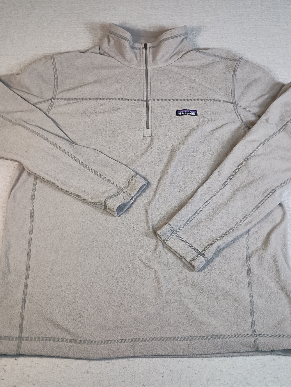 Patagonia Micro D Pullover Fleece 1/4 Zip Lightweight Men's L Hiking Outdoors